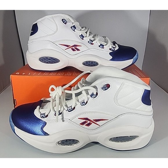 Reebok | Shoes | Reebok Mens Question Mid Blue Toe 222 Og 